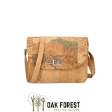 "Cube" cork handbag - Vegan cork shoulder bag