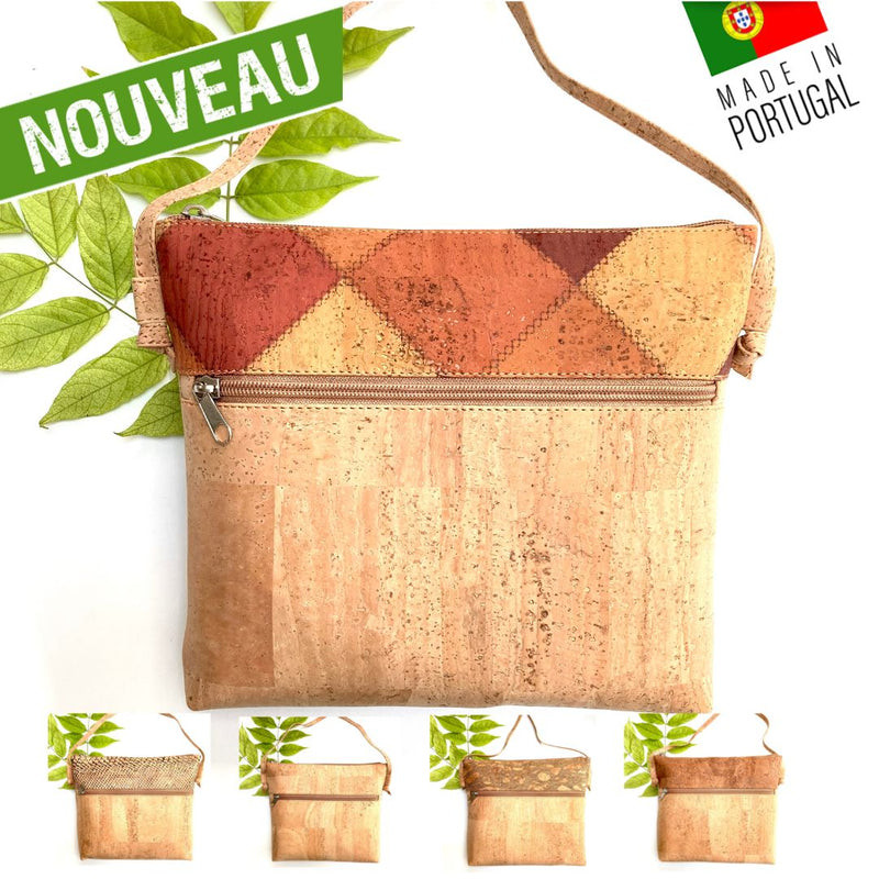 sac en liège - sac en liege - sac bandoulière en liège - sac bandouliere en liege - sac à main liège - sac bandoulière femme - sac origami - sac original - sac vegan - sac cuir végétal - sac bandoulière pas cher - sac bandoulière petit prix- sac naturel - petit sac fille - sac pratique - sac géométrique-sac à main en liège