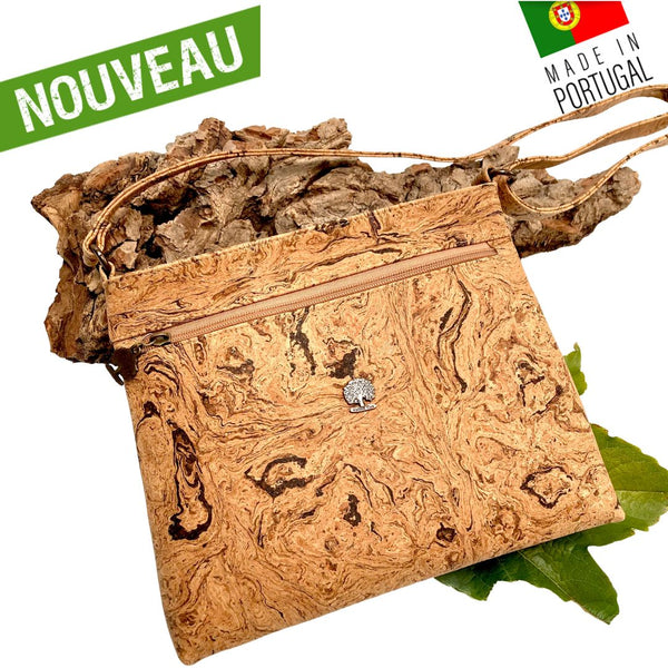 sac en liège - sac en liege - sac bandoulière en liège - sac bandouliere en liege - sac à main liège - sac bandoulière femme - sac origami - sac original - sac vegan - sac cuir végétal - sac bandoulière pas cher - sac bandoulière petit prix- sac naturel - petit sac fille - sac pratique - sac géométrique