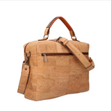 Handcrafted cork travel bag "Delgada" - Cork messenger bag