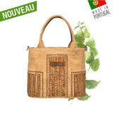 sac liege portugal - sac à main femme vegan - sac liège vegan made in france - sac made in France - sac artisanal haut de gamme - joli sac liège femme - idée cadeaux femme - sac en liege végétal - sac cuir végétal - sac liege portugal - sac femme vegan léger - sac léger femme - sac chic en liège - sac habillé en liège - sac liege original