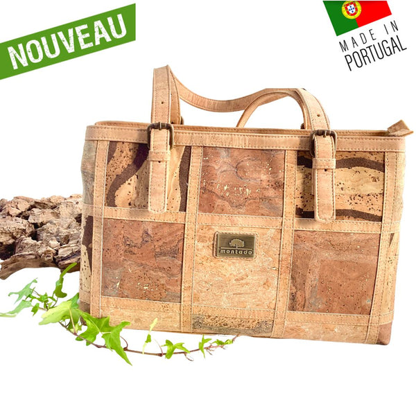 sac liege portugal - sac à main femme vegan - sac liège vegan made in france - sac made in France - sac artisanal haut de gamme - joli sac liège femme - idée cadeaux femme - sac en liege végétal - sac cuir végétal - sac liege portugal - sac femme vegan léger - sac léger femme - sac chic en liège - sac habillé en liège - sac liege original-sac vegan - montado