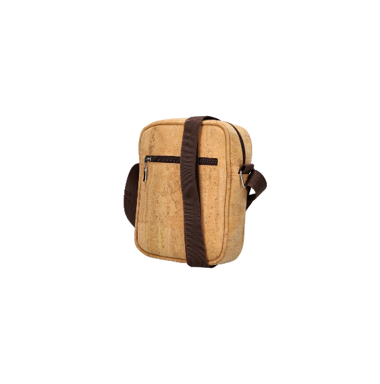 Handmade cork shoulder bag "For men"