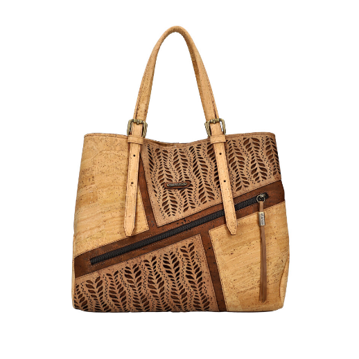 Handmade cork handbag "Vita"-Cork handbag