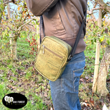 Handmade cork shoulder bag "For men"