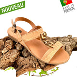 claquette vegan liege - claquette vegan femme - claquettes vegan femme - sandale vegan femme - sandales vegan femme - sandales made in France - sandales made in Portugal - Sandales cuir végétal - sandale en liège - sandales en liège  Modifier le texte alternatif