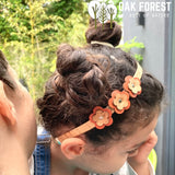 serre-tête liège - serre-tête liege - serre-tête fleurs - serre-tete fille - serre-tete liege - serre-tête vegan - accessoire cheveux liège - idée cadeau