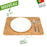 set de table en liege - set de table naturel en liège - set de table liege portugal - set de table éthique - set de table eco responsable - set de table vegan
