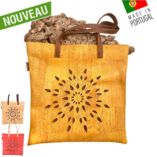 sac liege vegan portugal - sac liège femme - sac en liege cuir végétal - tote bag vegan femme - toty bag vegan liege - toty bag femme vegan - tote bag jaune léger - tote bag rouge original - tote bag naturel - sac course ecoresponsable