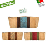 trousse en liège - trousse en liege - pochette en liège - pochette en liege - trousse école -  trousse vegan école - trousse enfant vegan - trousse écolier vegan liege - trousse écolier cuir végétal - trousse écolier liege naturel