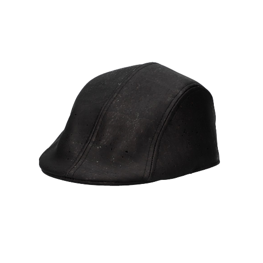 Natural cork beret hat "Black"