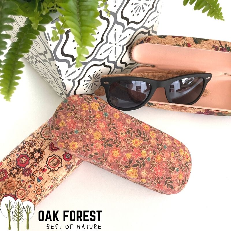 Etui à lunettes en liège artisanal Flower - Résistant & Ethique – Oak Forest