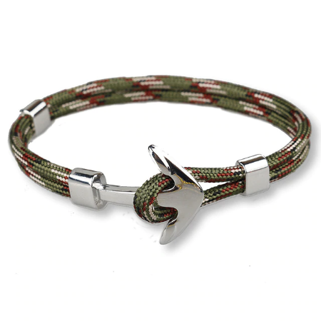 Bracelet ancre chromée - marin