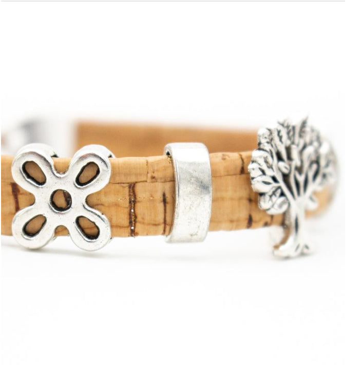 bracelet arbre de vie - bracelet liege vegan - bracelet vegan arbre de vie - bracelet cuir vegetal - bijou vegan arbre de vie - bijou fantaisie femme - bracelet femme vegan liege - bracelet liege portugal - bracelet idée cadeau - bracelet pas cher femme