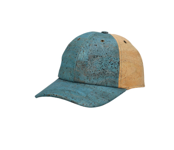 Turquoise natural cork cap